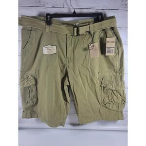 RAW X Men's Cargo Shorts 40 Khaki Belted NEW Summer Casual Durable